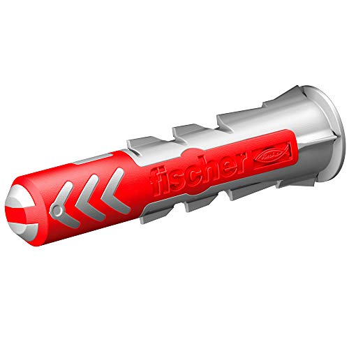 fischer DuoPower Universal Wall Anchors for Fastenings in Concrete, Brick, Drywall and Wood, (100, Old, 3/16" x 1") (50, 1/4" x 1 3/16", Old Version) - size: 1/4" x 1 3/16"