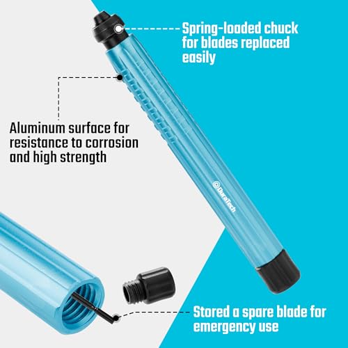 DURATECH Deburring Tool with 12-Piece M2 High Speed Steel Blades