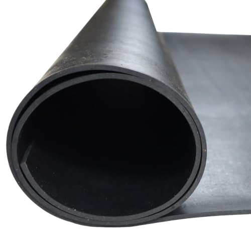 EPDM Rubber Sheet, Black, 60A, 0.093" x 24" x 36" - size: 24 x 36 x 0.093 in.