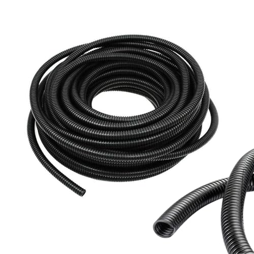 1/4 Inch Wire Loom Split Tubing - 16.5 ft Cord Protector Electric Wires Covers, Automotive Wire Flexible Conduit, Plastic Wire Cover - size: 1/4"- 16.5ft