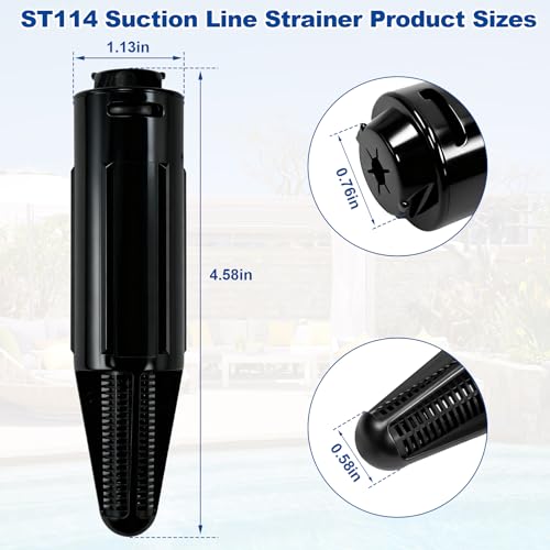 1/4-Inch ST114 Suction Line Strainer Replacement for Stenner Pumps Parts