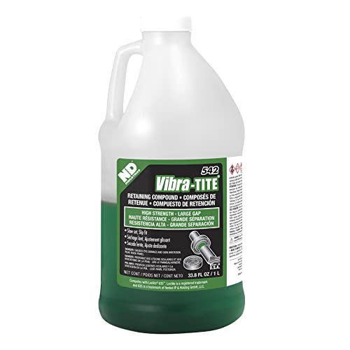Vibra-TITE 542 Green High Strength Large Gap Anaerobic Retaining Compound, 1 Liter Jug - size: 1 liter