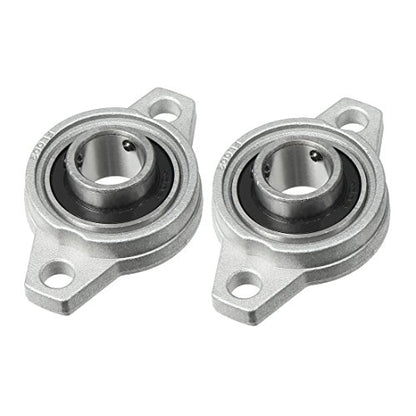 uxcell 2pcs KFL002 15mm Zinc Alloy Self Aligning Pillow Block Flange Bearing - size: 15mm