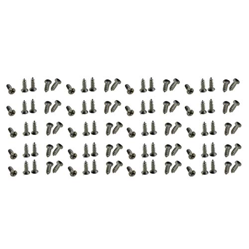 XunLiu M1.2X4mm 304 Stainless Steel Self-Tapping Screws 100 Pack - size: M1.2X4mm