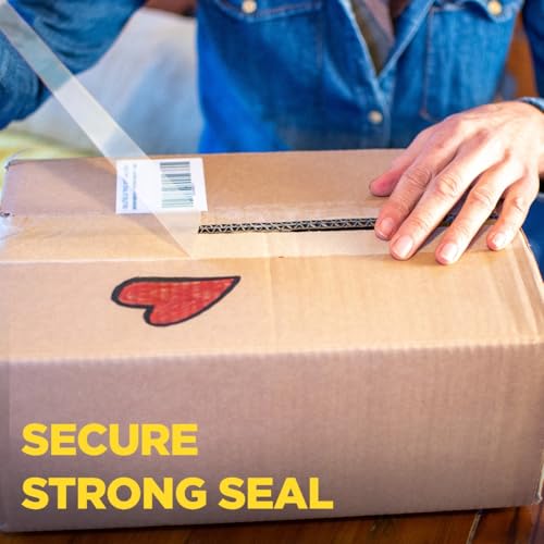 Scotch Secure Seal Packing Tape, Ultra Clear, 1.88 in x 800 in., 6 Rolls (Pack of 6) - size: 6 Rolls (Pack of 6)