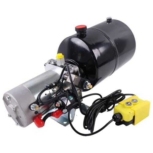 Solarhome 12V DC Single Acting Hydraulic Power Unit Steel Tank 8 Quart