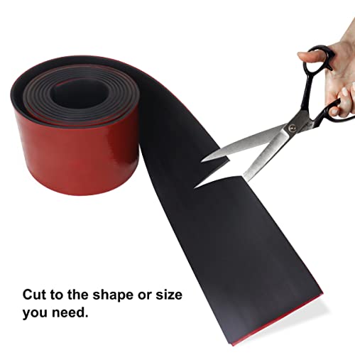Rubber Strips with Adhesive Backing 4 in x 1/8 in x 10 FT Neoprene Gaskets and Seals, Rubber Sheets, Rolls & Strips for Gaskets Pads Seals Crafts Protection - size: 4In x 1/8In x 10Ft, style: Backing Adhesive