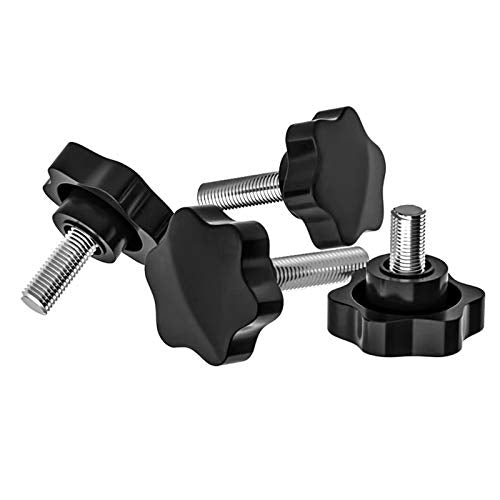 SDY 10 Pcs Clamping Screw Knob,Plastic Hex Clamping Hand Knob Gripandles Screw Knobs Quick Removal Handgrips Star Knob Male Thread（M6-1.0x30mm） - size: M6-1.0x30mm