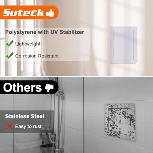 Suteck Plastic Access Panel for Drywall & Ceiling 4 x 6 Inch - size: 4 x 6 inch