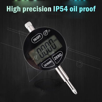 Digital Dial Indicator 0.001mm/0.00005inch 0-12.7mm Test Range - style: 0.001mm
