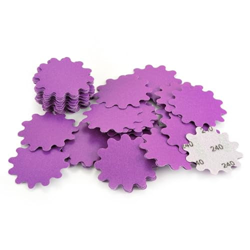 MAXMAN 2"Sanding Discs, 240 Grit Flex Edge Sandpaper, for Drill/Bowl Sander - style: 240 Grit