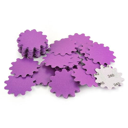 MAXMAN 2"Sanding Discs, 240 Grit Flex Edge Sandpaper, for Drill/Bowl Sander - style: 240 Grit