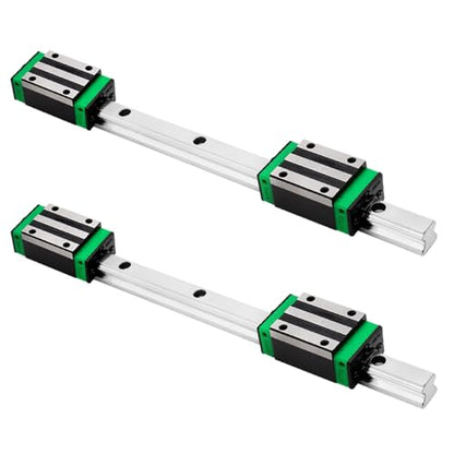 HGR20 Linear Guide Rail Kit - 2 Pcs 600mm Rails + 4 Pcs HGH20CA Bearing Blocks High Precision, Anti-Rust for 3D Printers, CNC Routers, Lathes & DIY Automated Machines - size: 600mm