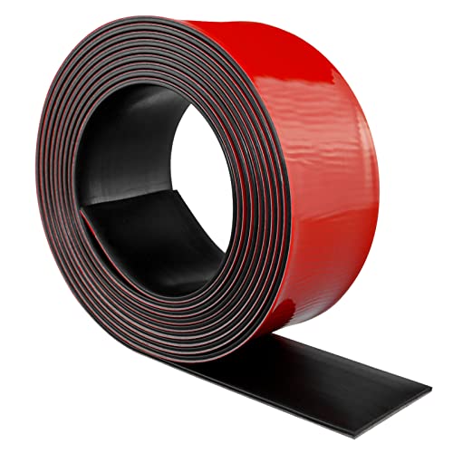 LSGCQ Neoprene Rubber Strips with Adhesive Backing Rubber Sheets - size: 2” Wide x 1/16" Thick x 20' Long