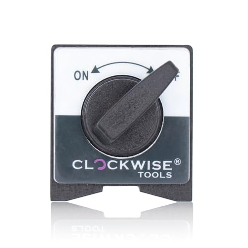 Clockwise Tools Magnetic Base, MGBR-B, Magnet ONLY, with ON/Off Switch, 176 lbs Max Pull Force - style: MGBR-B Magnet Only