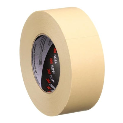 3M 501+ High Temperature Masking Tape, Tan, 1.88 in x 60 yds – Strong Holding Power for Automotive, Specialty Vehicle and Industrial Markets