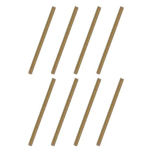uxcell 8pcs Fully Threaded Rods 5/16x4-1/2 All Thread Studs Long Threaded Screw Carbon Steel for Furniture Garden Railing Mounting Assembly Fastening Frame Connection Colorful Zinc - size: 5/16x4-1/2"
