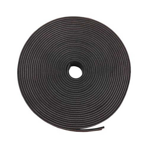 DEVNOL Self-Adhesive Neoprene Rubber Strips 1/16" Thick x 1” Wide x 23' Long, Sealing, Cushioning, Weather Stripping, Gaskets, and DIY Projects, Weatherproof - color: red adhesive backing, size: 1/16" x 1" x 23'