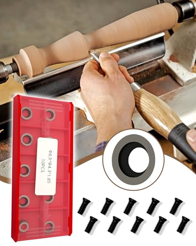 10Pcs 8.9mm Round Carbide Inserts, Indexable Replacement Cutters Inserts - size: 8.9mm