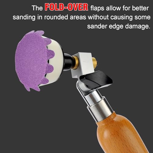 MAXMAN 2"Sanding Discs, 150 Grit Flex Edge Sandpaper, for Drill/Bowl Sander - style: 150 Grit