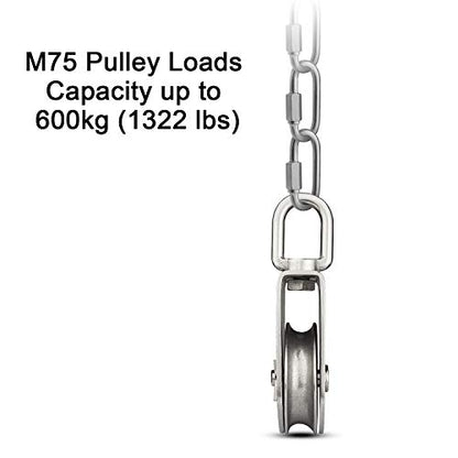 STARVAST M75 Lifting Single Pulley Loading 1322 lbs - size: M75-1PCS