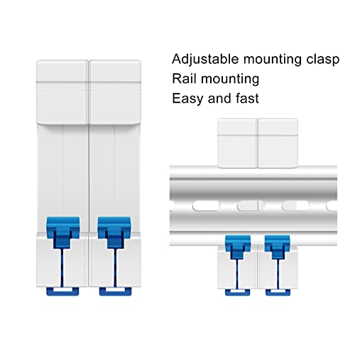 JOTTA DC Miniature Circuit Breaker,2 Poles 1000V for Solar PV System,Din Rail Installation (2 PCS 20A)