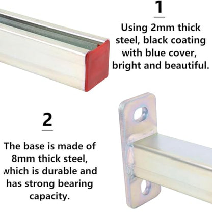 4 Pack Steel Shelf Bracket,Display Bracket,DIY Projects,Metal Strut Channel,Steel Slotted Bracket,Pipe Support, 12 Inch Long. - size: 12 Inch/ 4Pack
