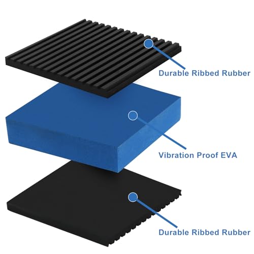 4 Pack Rubber Anti-Vibration Pads 2" x 3"