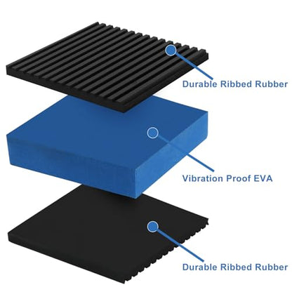 4 Pack Rubber Anti-Vibration Pads 2" x 3"