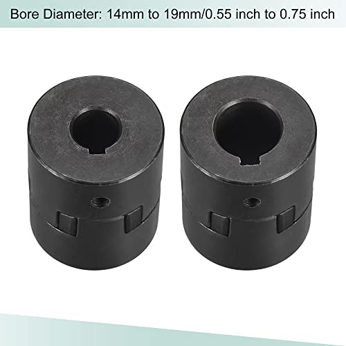 MECCANIXITY Flexible Coupling Shaft 14mm to 19mm 54mmx44.5mm Motor Coupler
