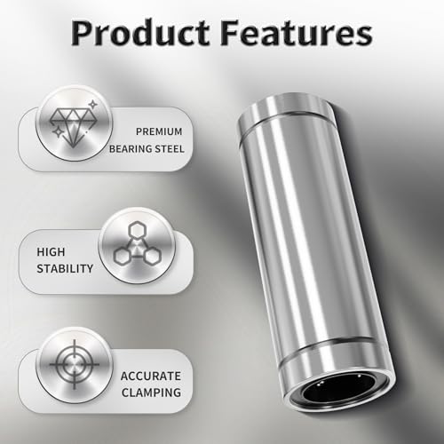 4 Pcs LM6LUU Linear Ball Bearings, 6x12x35mm Linear Bearing - size: LM6LUU