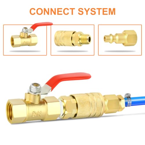 GASHER 12PCS 3/8"MNPT Brass Industrial Coupler,1/4 Flow Quick Connect Air Coupler - size: 3/8" NPT Male Threads