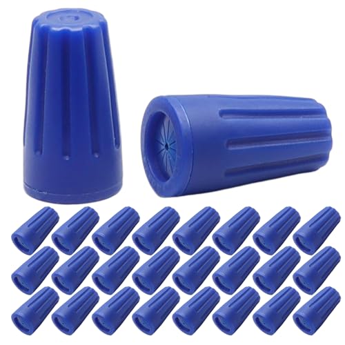 30 Pcs Waterproof Connector, 22-12 AWG Gel-Sealed, Blue - color: Blue
