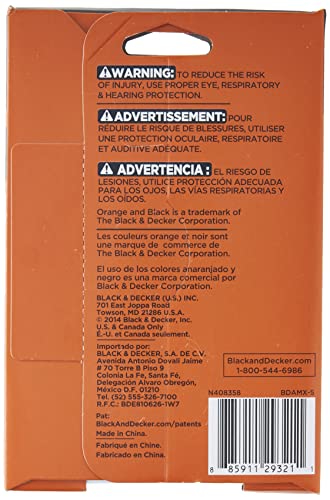 BLACK+DECKER BDAMX-5 Mouse Assorted Sandpaper, 5-Pack - style: 5-pack