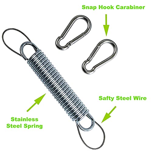 2 Pack Heavy Duty Swing Springs, 700LB Stainless Steel Porch Swings Kit