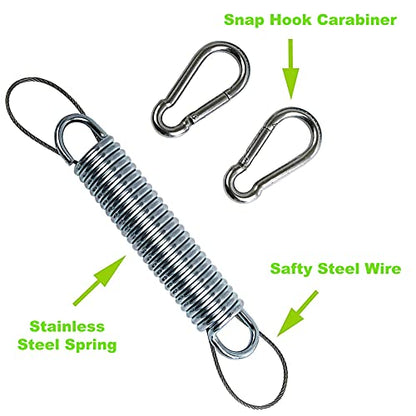 2 Pack Heavy Duty Swing Springs, 700LB Stainless Steel Porch Swings Kit