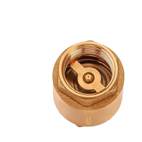 Brass One Way Valve 1/2 inch Backflow Preventer Female NPT Thread For Plumbing and Industrial Applications 0,5" Float Reinforced Check Valve For Water Boiler Heating System - size: 0.5 Inch