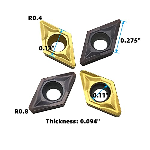 DCMT21.51 DCMT21.52 DCMT070204 DCMT070208 Carbide Turning Inserts - color: 20pcs DCMT21.51 inserts