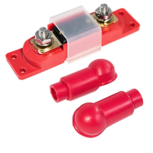 Spartan Power 80 Amp ANL Fuse & Holder Kit Red - color: RED, size: 80A RED