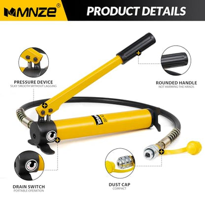 Hydraulic Hand Pump CP-180 High Pressure Portable Manual Hydraulic Pump Hydraulic Lifting Cylinder Jack Pump - size: CP-180 without oil gauge