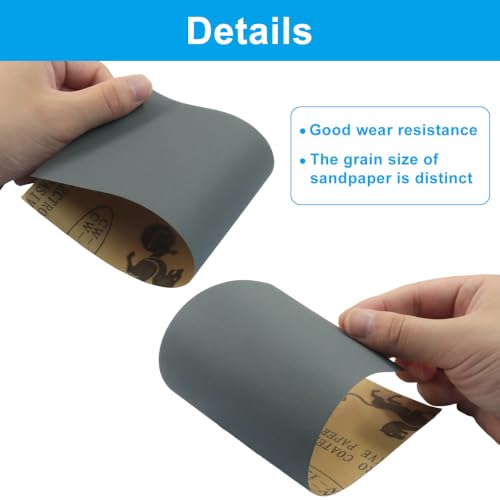 14 Pcs Sandpaper Assortment, 9x3.6 Inch