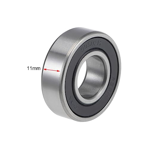 uxcell 99502H-2RS Deep Groove Ball Bearings 5/8-inch Inner Dia 1-3/8-inch OD 11mm Bore Double Sealed Chrome Steel Z2 4pcs - size: 5/8"x1-3/8"x11mm