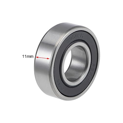 uxcell 99502H-2RS Deep Groove Ball Bearings 5/8-inch Inner Dia 1-3/8-inch OD 11mm Bore Double Sealed Chrome Steel Z2 4pcs - size: 5/8"x1-3/8"x11mm