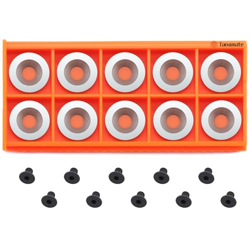 Ci0 16mm Round Replacement Carbide Inserts for Woodturning, 10 pcs - size: RΦ16x3-30°