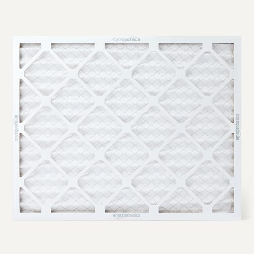 Amazon Basics MERV 5 AC Furnace Air Filter, 20x25x1 inches, 6-Pack (Actual size: 19.75" x 24.75" x 0.75") - style: Merv 5