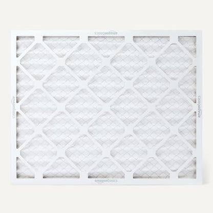 Amazon Basics MERV 5 AC Furnace Air Filter, 20x25x1 inches, 6-Pack (Actual size: 19.75" x 24.75" x 0.75") - style: Merv 5