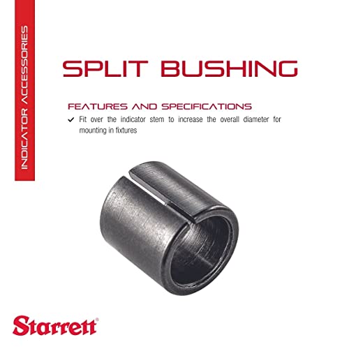 Starrett Split Bushing for Dial English Indicators, 1/2" Length - style: Dial English Indicator
