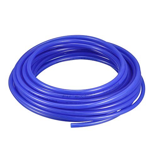 uxcell Pneumatic Air Tubing, 6mm OD x 4mm ID 10m(32.8ft) PU Polyurethane Air Compressor Tubing Hose Pipe Blue