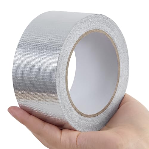Aluminum Foil Duct Tape, High-Temp Seal for HVAC - 2" x 22Yds - size: 2 Inch X 66 Feet