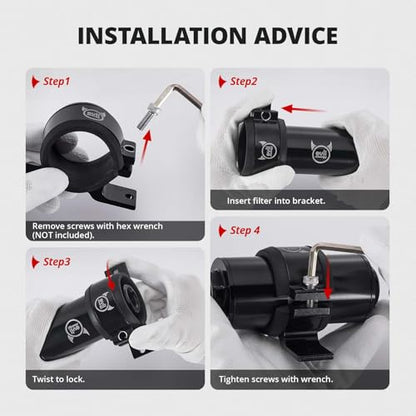 EVIL ENERGY 50MM Fuel Filter Mounting Bracket, Fuel Pump Clamp Holder 2PCS - size: 50mm